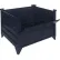 Global Industrial Stackable Steel Container, Drop Gate, 42"Lx35"Wx24"H, 4000 lb Cap, Black
