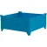 Global Industrial Stackable Steel Container, 48"L x 48"W x 18"H, 4000 lb. Capacity, Blue