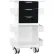 TrippNT Core DX Cart w/ Sliding Door, 22-7/8"L x 19-1/2"W x 35-5/8"H, White
