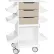 TrippNT™ Core CL Suture Procedure Cart with Locking Sliding Door, White w/Almond Beige