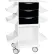 TrippNT™ Core CL Suture Procedure Cart with Locking Sliding Door, White w/Black
