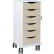 TrippNTĀ® Core SP Cart with 6 Almond Beige Drawers, 19-1/4"L x 16-7/8"W x 35-1/2"H