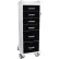 TrippNT™ Tall Locking 6 Drawer Medical Cart, Black, 16"W x 19"D x 47"H
