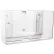 TrippNT Single Dual-Dispensing Folded Paper Towel Dispenser, Clear