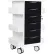 TrippNT⢠Core Locking 6 Drawer Lab Cart, 23"W x 19"D x 35"H, Black