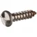 #10 x 1-1/2" Security Sheet Metal Screw - Round One-Way Head - 18-8 Stainless Steel - USA - 100 Pk