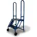 Tri-Arc 2 Step Folding Rolling Ladder Stand, Perforated Tread