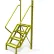 Tri-Arc 4 Step 50° Incline Ladder, 24"W Grip Strut Tread