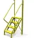 Tri-Arc 4 Step 50° Incline Ladder, 24"W Perforated Tread