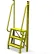 Tri-Arc 3 Step 75° Incline Ladder, 24"W Perforated Tread