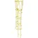 Tri-Arc 17 Step Steel Caged Walk Through Fixed Access Ladder, Yellow