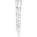 23 Step Steel Caged Walk Through Fixed Access Ladder, Gray - WLFC1223