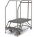 Tri-Arc Mobile 2 Step Steel 24"W X 36"L Work Platform Ladder, 800 Lb. Capacity