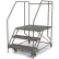 Tri-Arc Mobile 3 Step Steel 36"W X 36"L Work Platform Ladder, 800 Lb. Capacity
