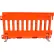 VizCon Urbanite® 57000 Series Wall Pedestrian Barricade , 72"L x 3"W x 38"H, Orange