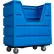 TechStar Plastics Bulk Handling Starcart™, 37 Cu. Ft., Blue