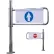 Self Closing Swing Gate w/ Right Handed Entrance - Mirror Chrome