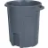 Toter® Round Trash Can With Lift Handle, 55 Gal. Cap., Dark Gray Granite