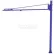 Gorbel® LD Free Standing Tool Solutions Jib Crane, 6' Span & 8' Height Under Boom, 50 Lb Cap