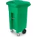 Toter Heavy Duty 2-Wheel Organic Waste Trash Cart W/ Casters, 32 Gallon, Organic Green - ACG32-00LIM
