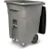 Toter Heavy Duty Two-Wheel Trash Cart w/Casters, 96 Gallon Graystone - ACC96-01GST