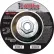 United Abrasives - Sait 22430 Depressed Center Wheel T27 Z-TECH 4-1/2"x .095" x 5/8-11" Zirconium - Pkg Qty 10