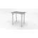 CEF ESTO Student Desk, 17-1/4"W x 33-1/4"L, White Drops Laminate, Lime Green T-Mold