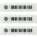 Prosegur AM Label, 3 Resonators, Barcode, White, Pack of 5000