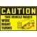 AccuformNMC Caution This Vehicle Makes Wide Right Turns Sign, Graphic, Dura-Vinyl, 10" x 14", Yellow