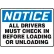 AccuformNMC Notice All Drivers Must Check In Before Loading/Unloading Sign, Alum. 10" x 14", Blue
