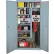 Steel Cabinets USA Combination Storage Cabinet, 36"W x 21"D x 72"H, Denim Blue, All-Welded