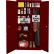 Steel Cabinets USA Combination Storage Cabinet, 36"W x 21"D x 72"H, Wine Red, All-Welded