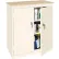 Steel Cabinets USA Counter High Storage Cabinet w/ Plastic Top, 36"W x 18"D x 42"H, Assembled, Putty