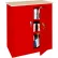 Steel Cabinets USA Counter Height Cabinet with Plastic Top, 36"W x 18"D x 42"H, Red