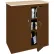 Steel Cabinets USA Counter Height Cabinet with Plastic Top, 36"W x 18"D x 42"H, Walnut
