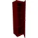 Steel Cabinets USA FS-Fixed Shelf Slim Jim Cabinet, 18"W x 18"D x 72"H, Wine Red, All-Welded