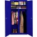 Steel Cabinets USA All-Welded Wardrobe Cabinet, 36"Wx24"Dx72"H, Blue