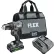 FLEX 2-Speed Cordless Compact Hammer Drill Kit, 1/2" Chuck Size, 2.5Ah Lithium-Ion Battery, 24V