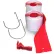 ZipWall® Heavy-Duty Zipper, Fabric/Plastic, Red - HDAZ2 - Pkg Qty 12