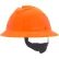 MSA Safety V-Gard C1™ Full Brim Hard Hat, Vented, Fas-Trac III, Hi-Viz, Orange