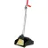 Unger® Ergo Dust Pan with Broom, 12"W x 33"H, Red/Silver