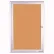 United Visual Products 24"W x 36"H 1-Door Outdoor Enclosed Corkboard with Radius Frame
