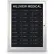 United Visual Products 19"W x 22-1/2"H 2-Column AD Type Letter Board with Satin Frame