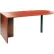 Alera D-Top Desk Peninsula - 72"W x 36"D x 29-1/2"H - Medium Cherry - Valencia Series