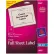 Avery® Full-Sheet Inkjet Labels, 8-1/2 x 11, Clear, 25/Pack