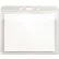 Advantus® PVC-Free Badge Holders, Horizontal, 4" x 3", Clear, 50/Pack