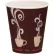 SOLO® Thermoguard Paper Hot Drink Cups, 12 oz. Cap, Steam Print Design, Brown/White, 600/Carton