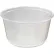 Fabri-Kal® Microwavable Deli Container, 12 oz. Cap., 4-5/8" Dia. x 2-5/16"H, Clear, 500/Carton