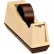 Scotch® Heavy-Duty Weighted Desktop Tape Dispenser, 3" Core, Plastic, Putty/Brown