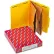 Smead® Pressboard Folders with Two Pocket Dividers, Letter, Six-Section, Yellow, 10/Box
